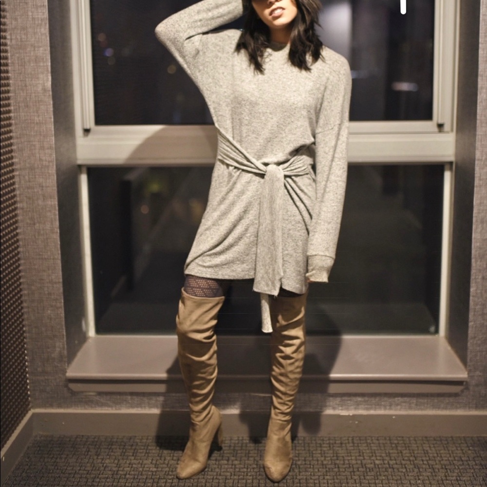 Steve Madden over the knee suede boots